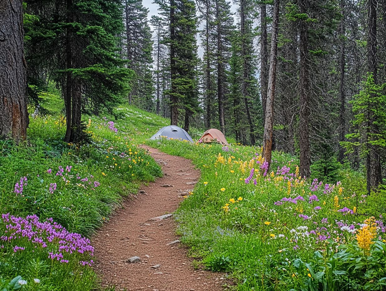 Infographic of Top 5 Hiking Trails and Key Takeaways