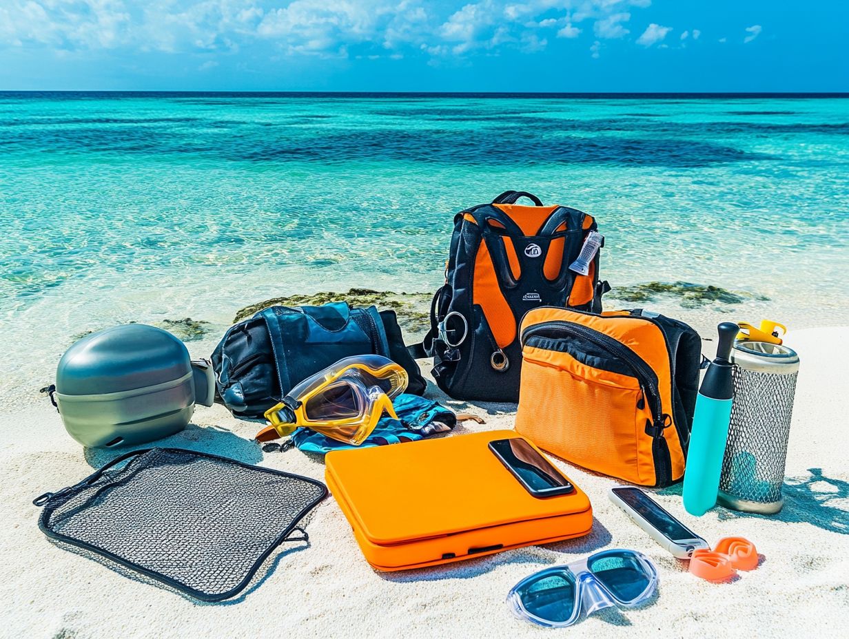 A must-have waterproof bag for snorkeling adventures, ensuring your gear stays protected and dry.