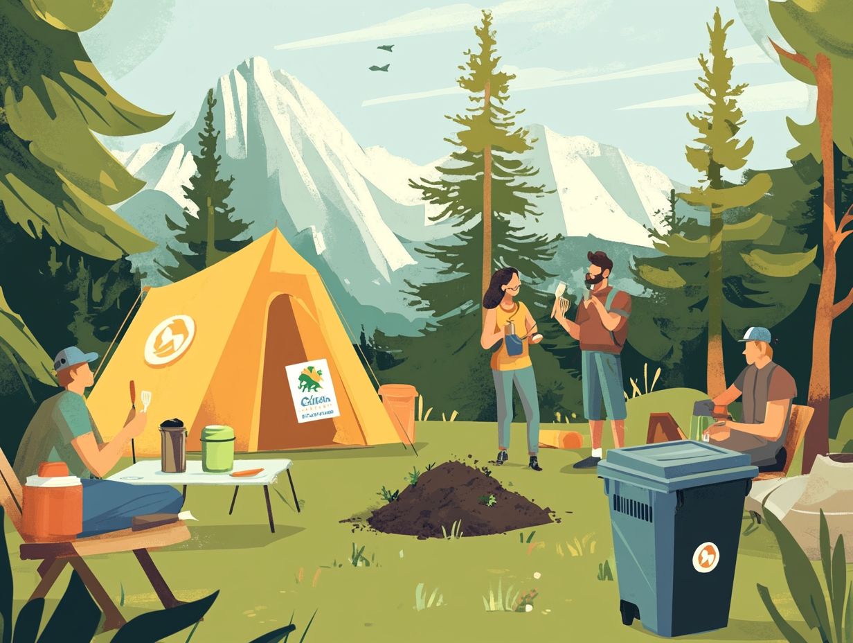 Image showing ways to reduce waste while camping