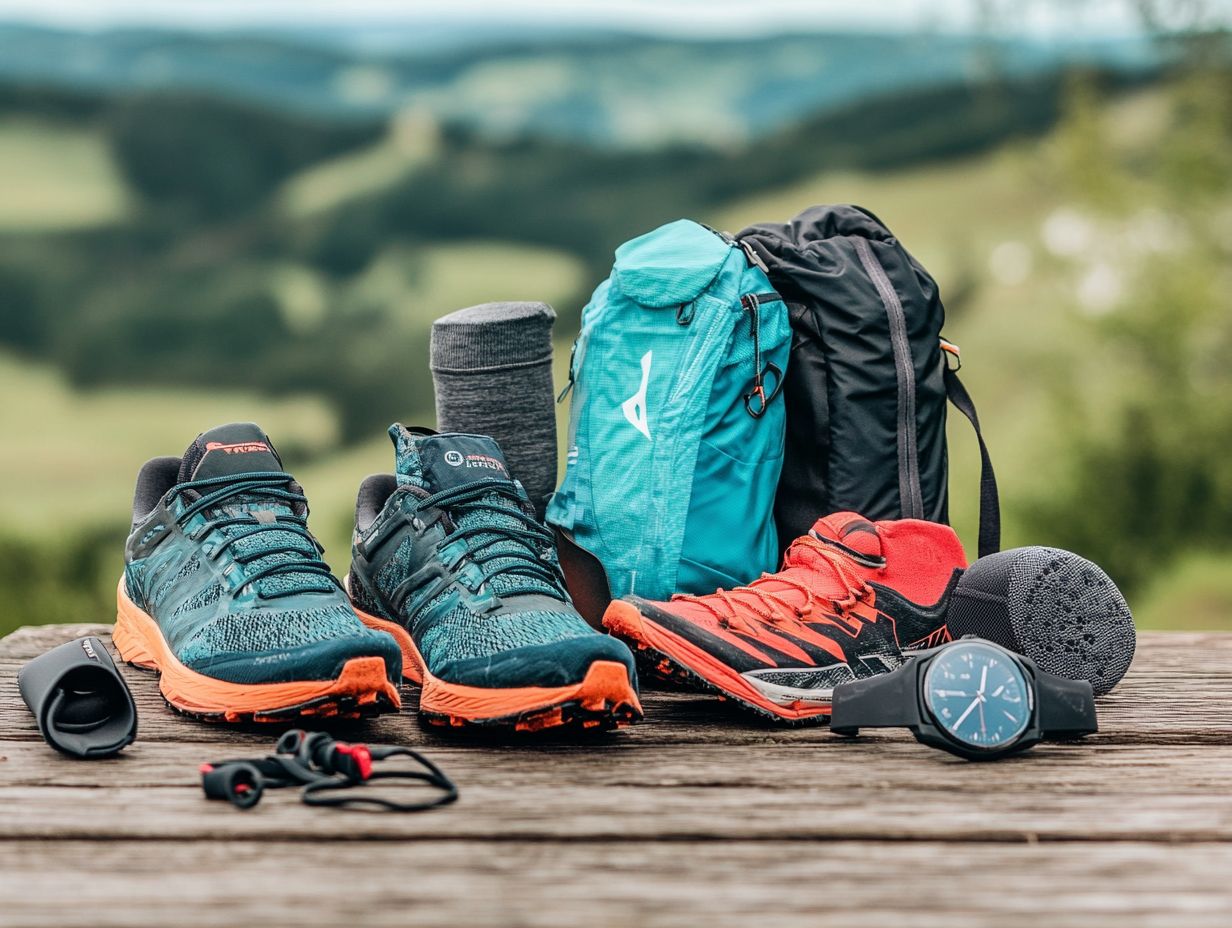 A visual guide to choosing the right gear for trail running.