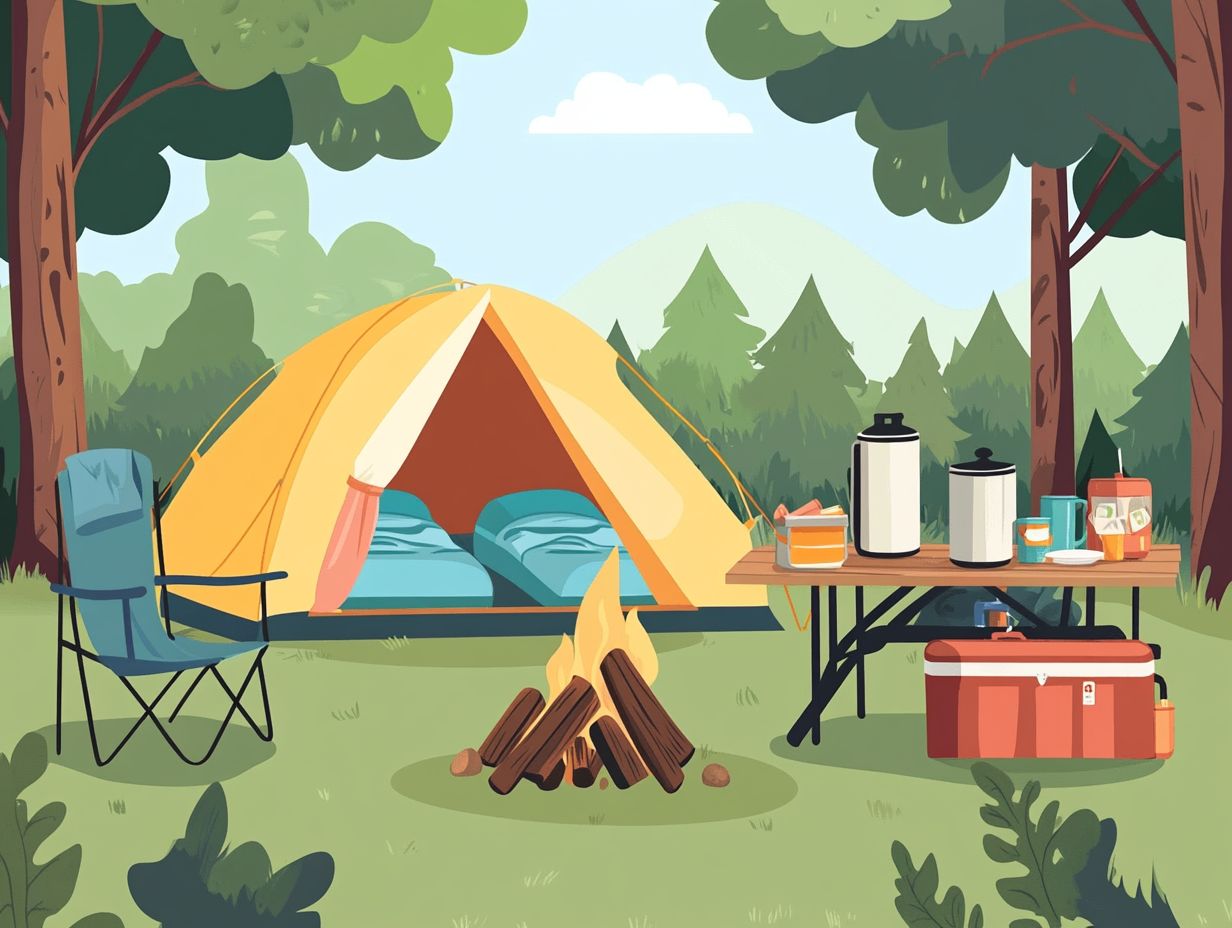 Camping gear for couples