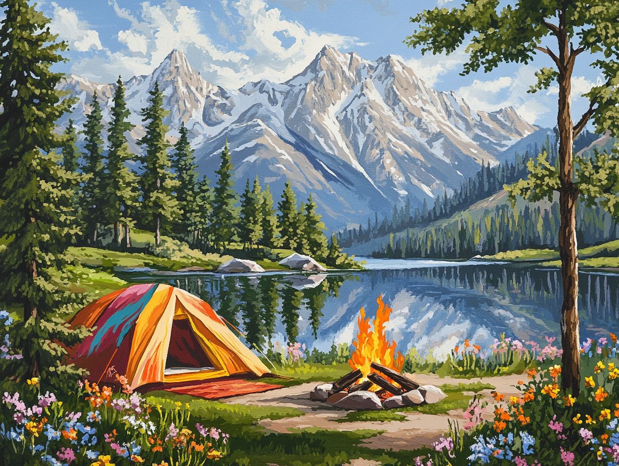 Image showing key takeaways from camping in Colorado