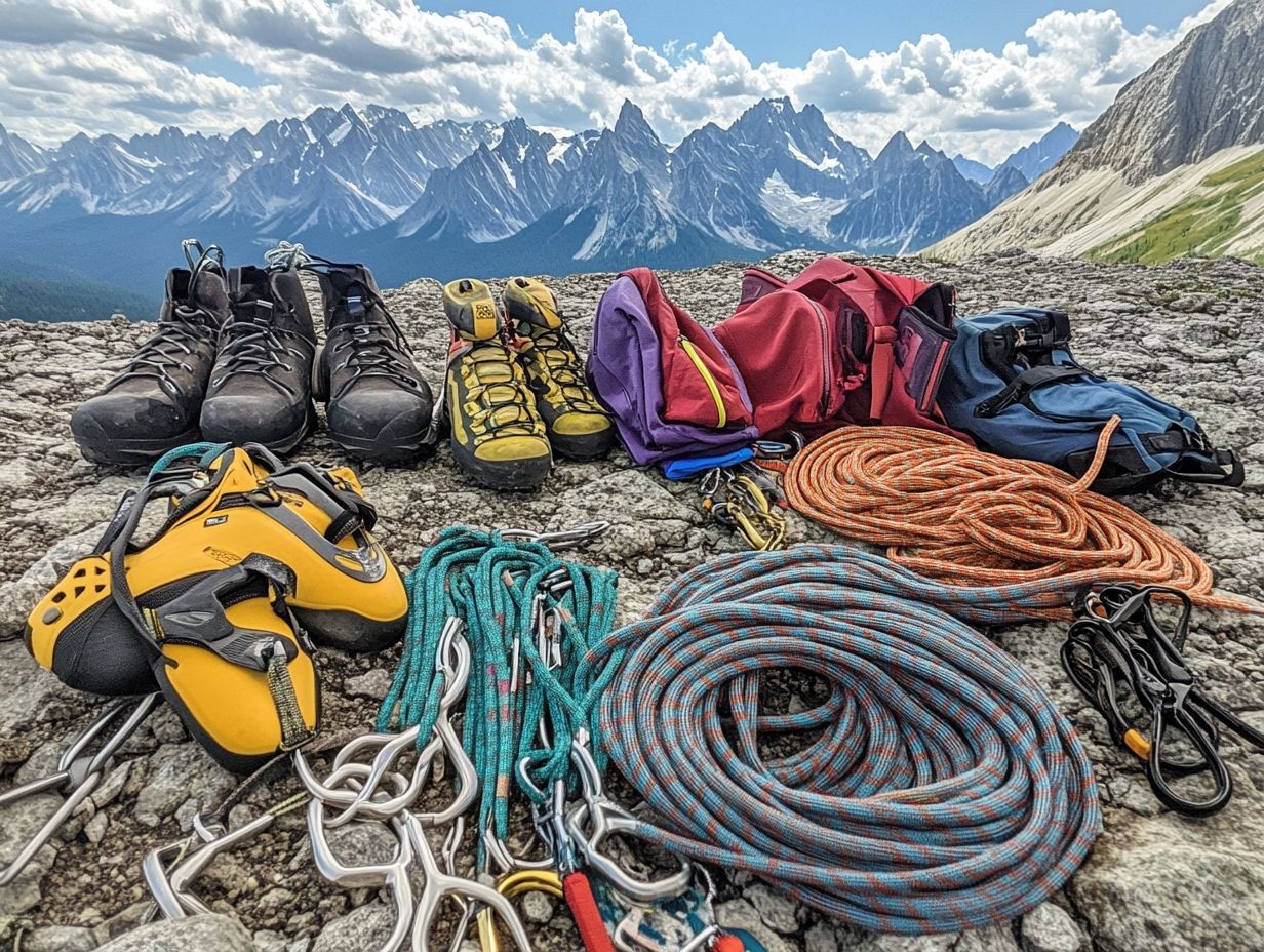 Image of a belay device used in climbing