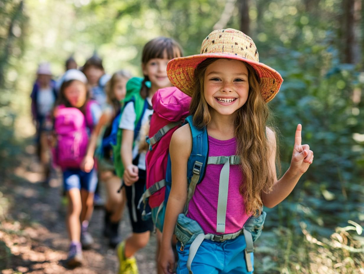 Image showing essential hiking gear for kids