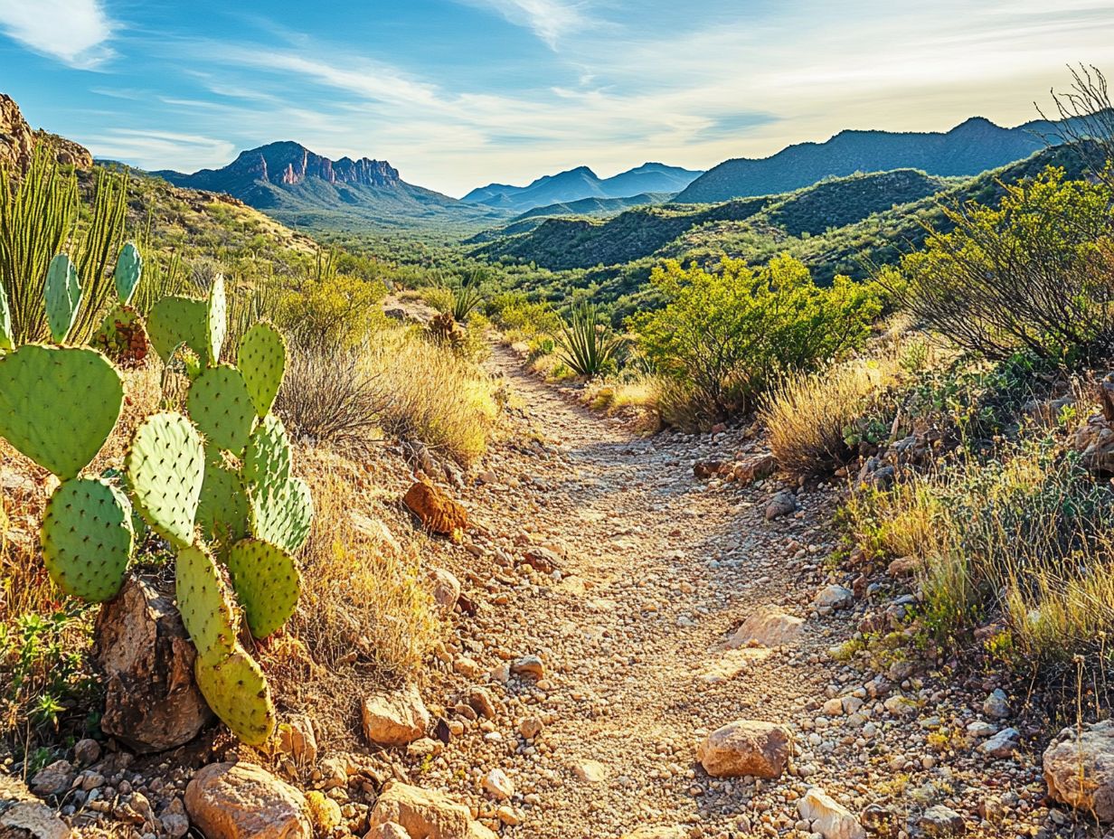 A collage of Arizona's best hiking trails