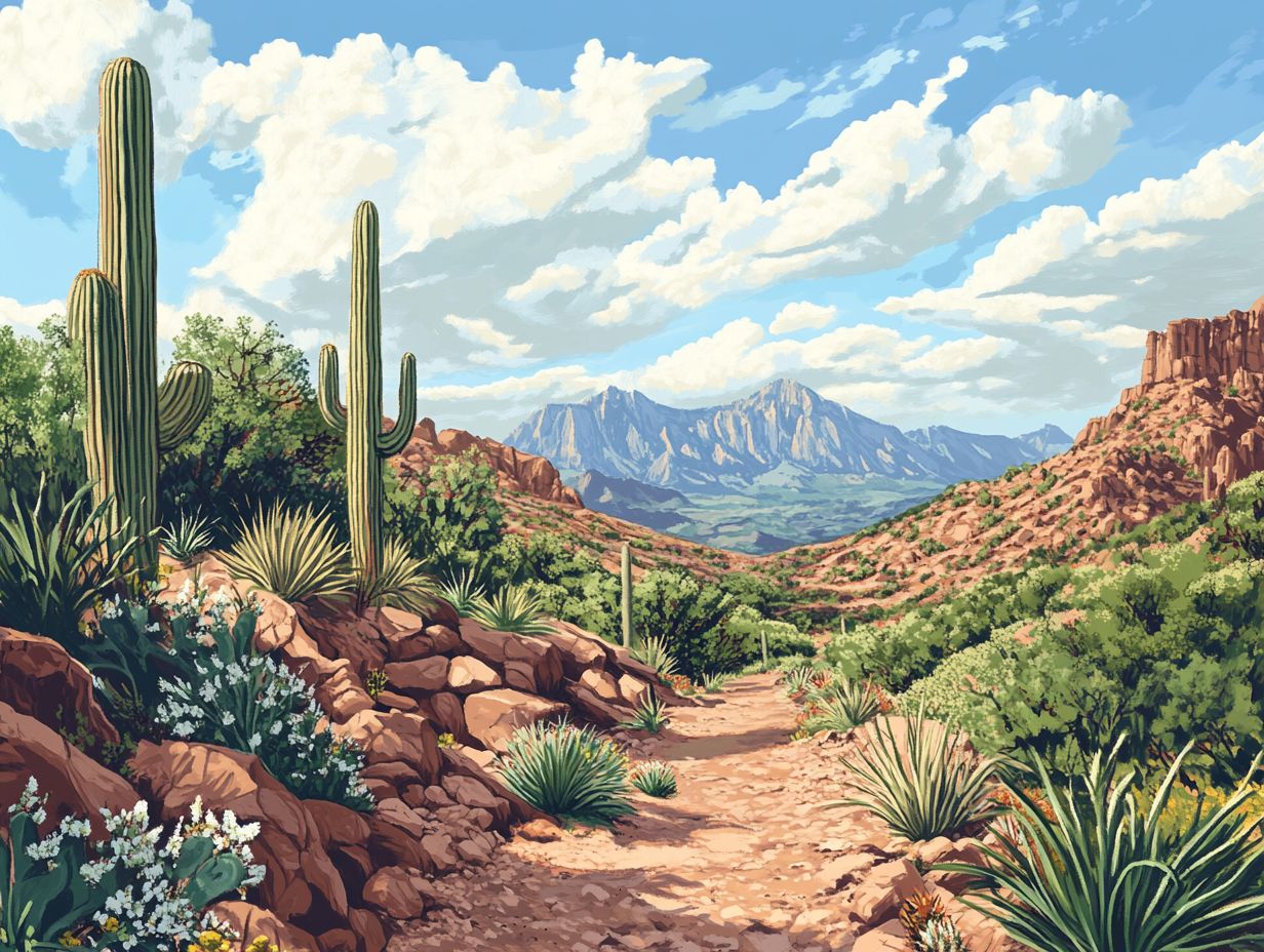 A scenic view of Arizona's hiking trails showcasing unique landscapes.