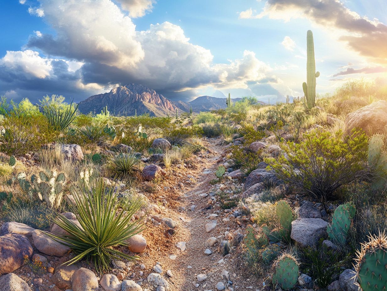 Stunning view from Echo Canyon Trailhead showcasing the Phoenix skyline.