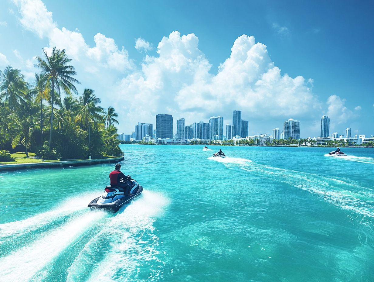 Image showing key takeaways for jet skiing in Miami