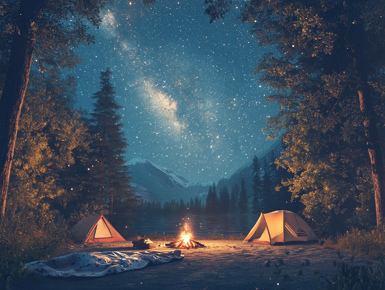 Essential packing list for camping under the stars.