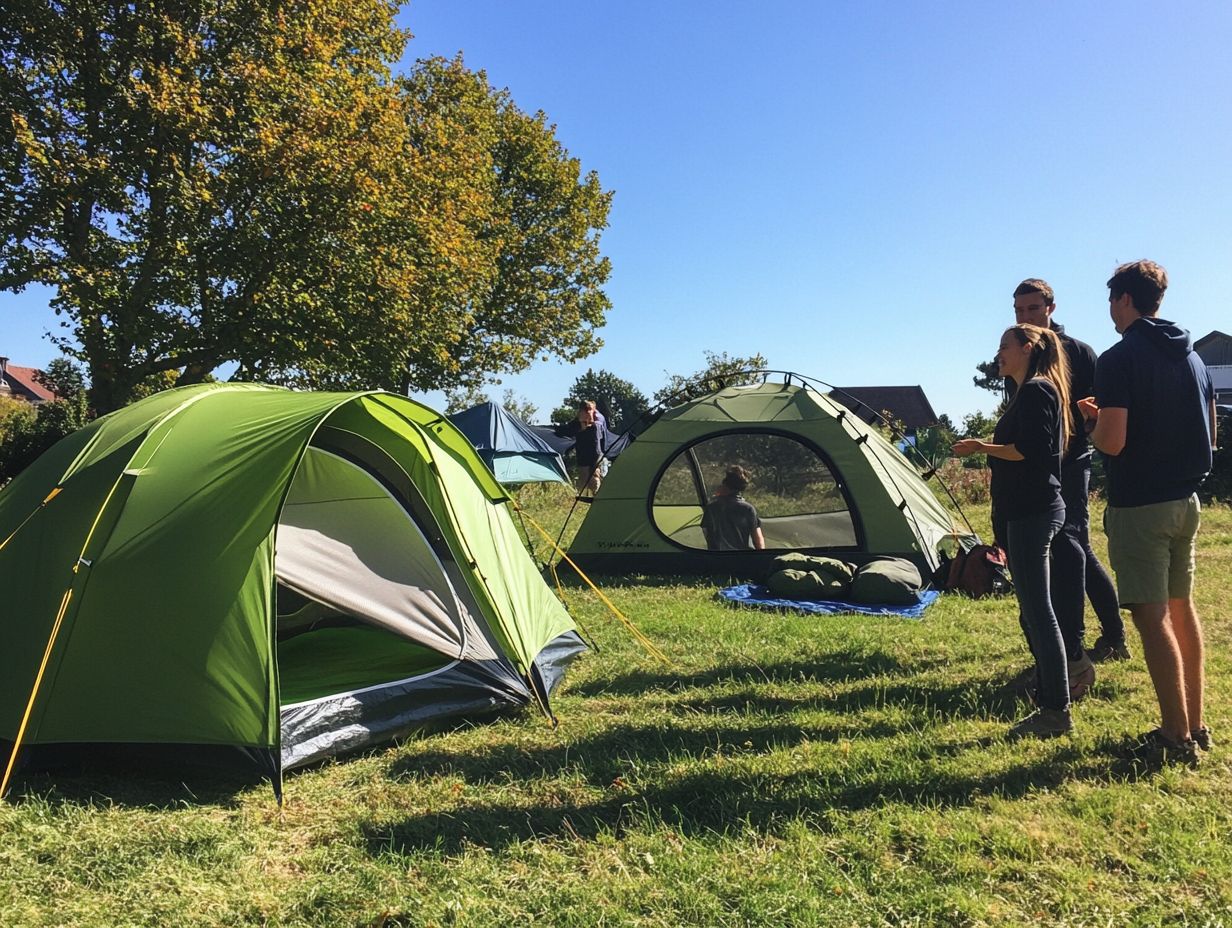 Efficient Tent Setup and Breakdown