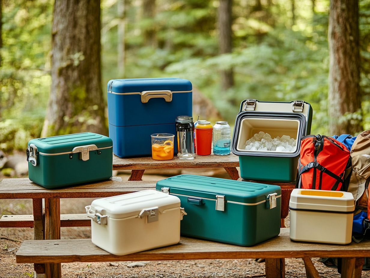 Grizzly Coolers showcasing their rugged design and ice retention capabilities