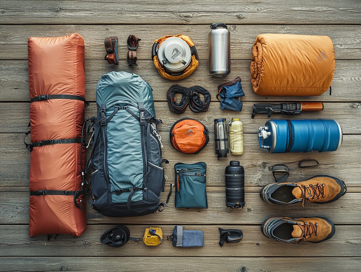 Essential gear for a successful backpacking trip