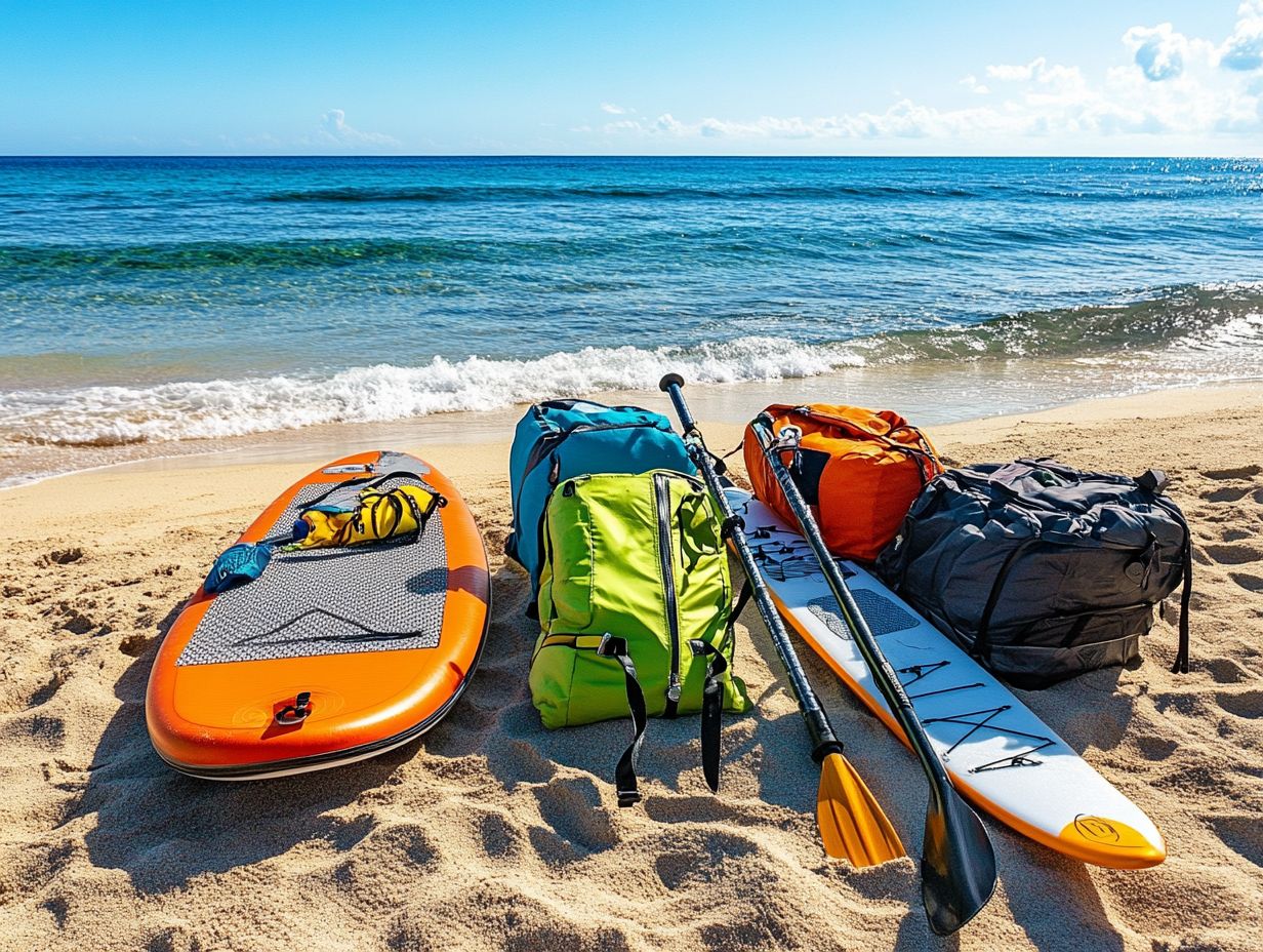 Stand Up Paddleboard leash for safety.