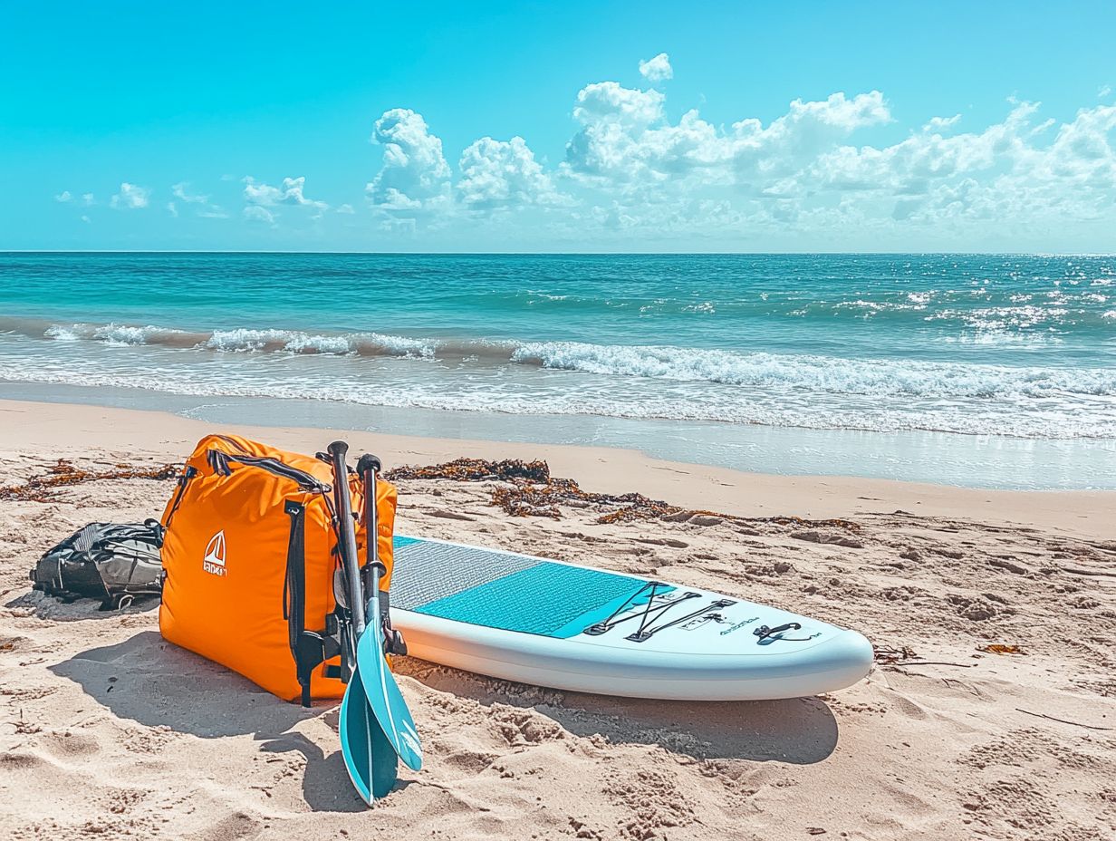 Essential gear for stand-up paddleboarding