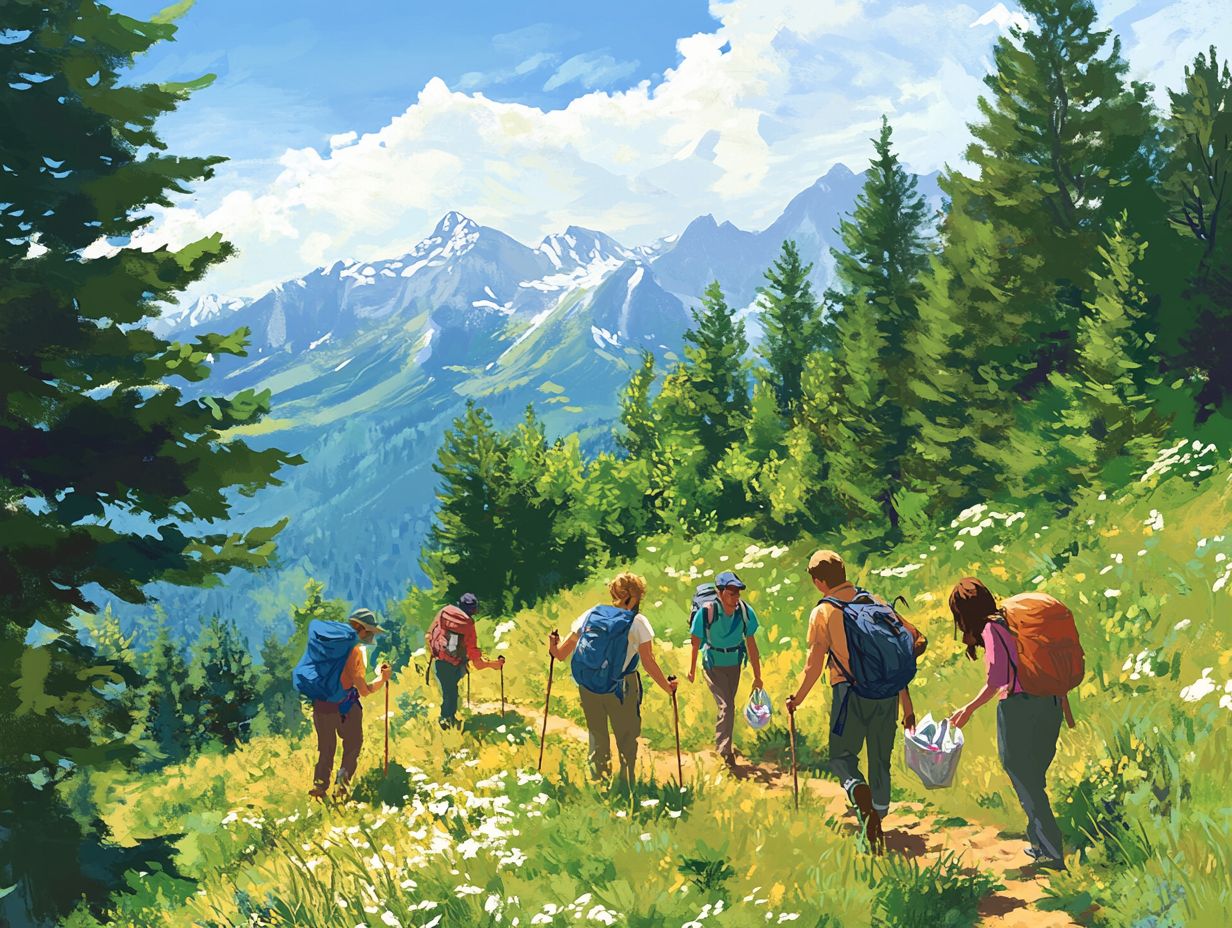 What are some basic hiking etiquette do s and don ts?