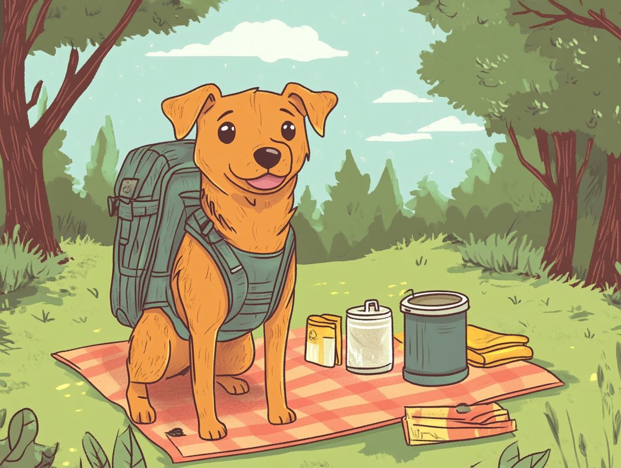 A cozy, portable dog bed for outdoor adventures