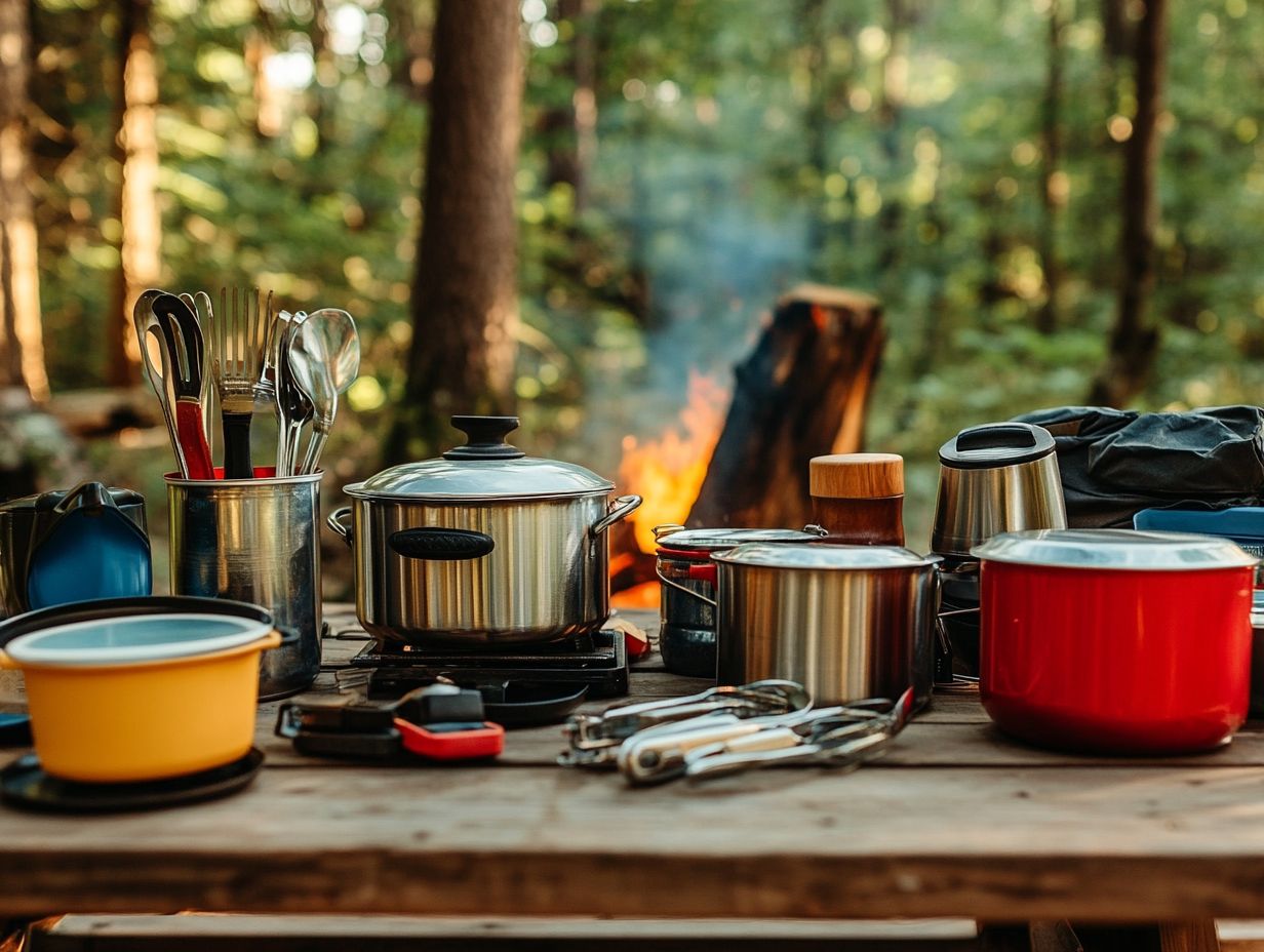 Illustration of Frequently Asked Questions about Camping Cookware