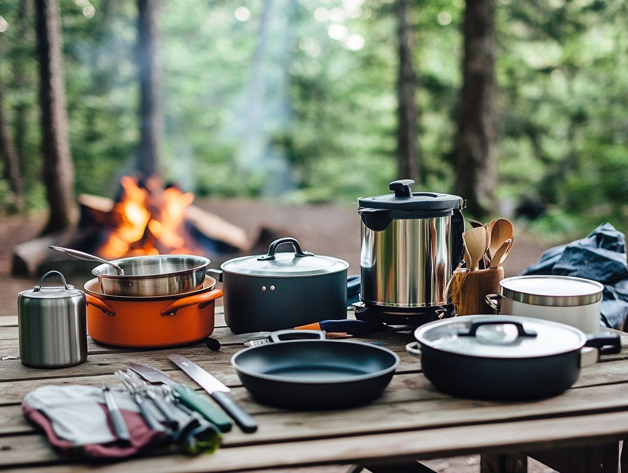 Illustration of Key Camping Cookware Takeaways