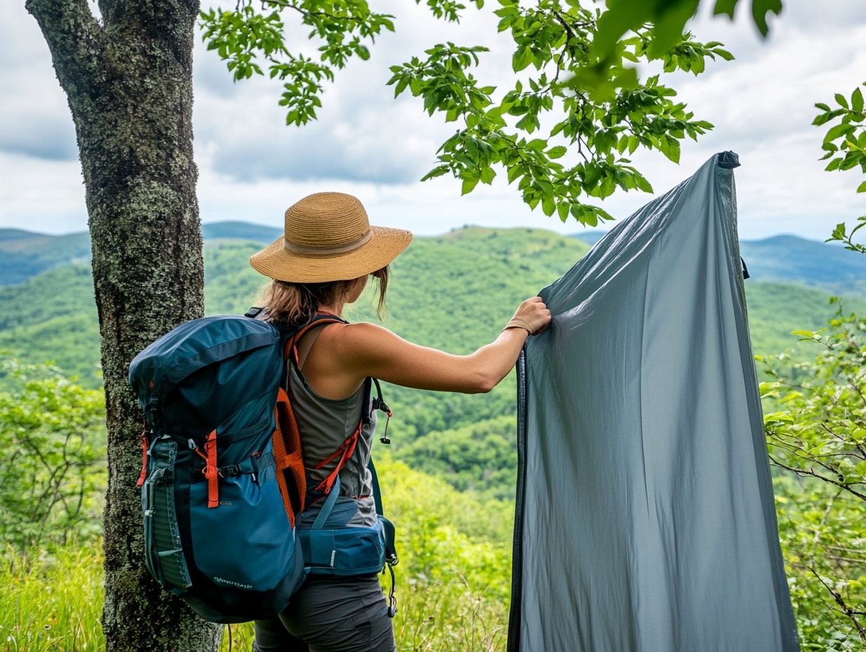 Essential items for protecting gear while hiking