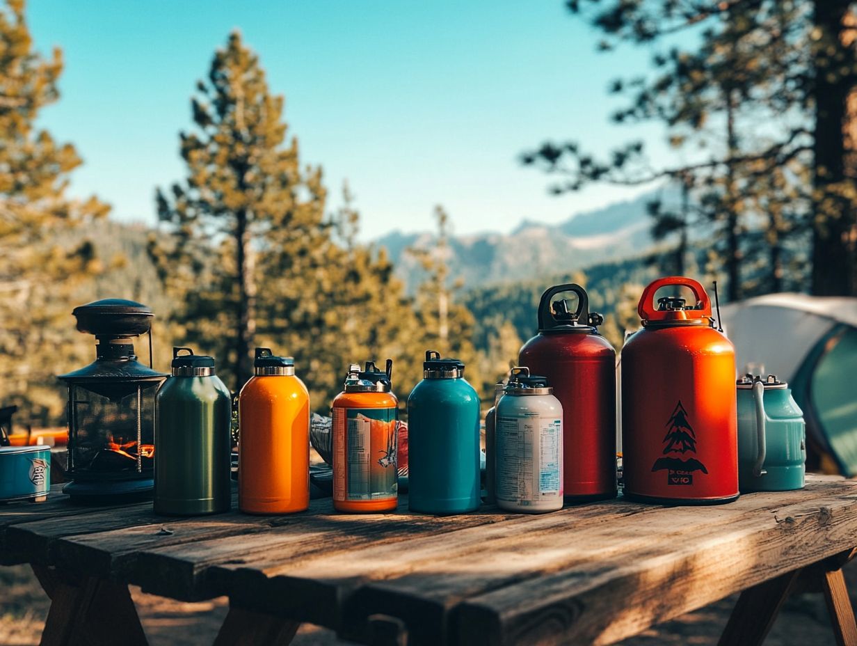 Illustration of Key Takeaways for Camping Fuel