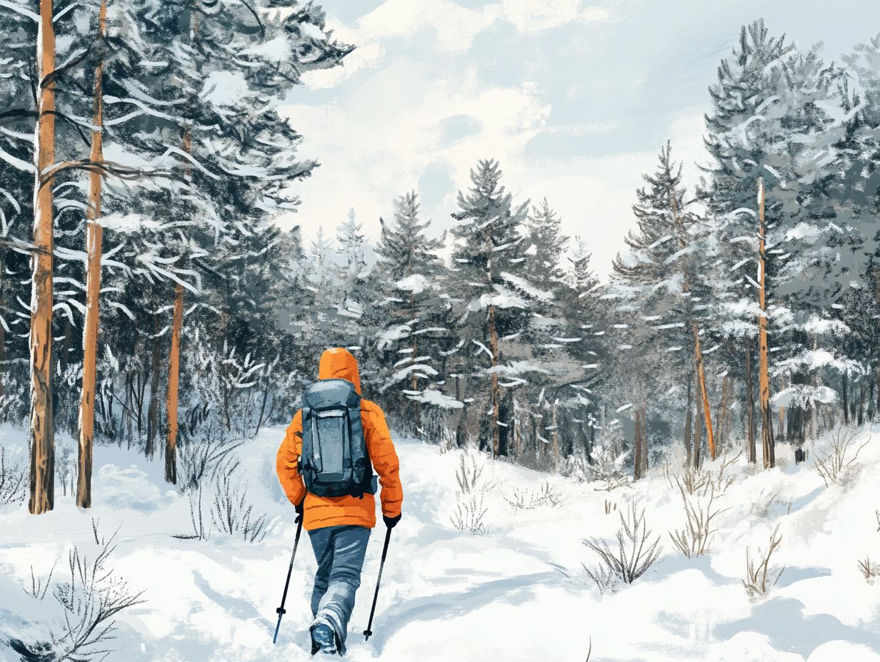 What should I wear to stay warm while hiking?