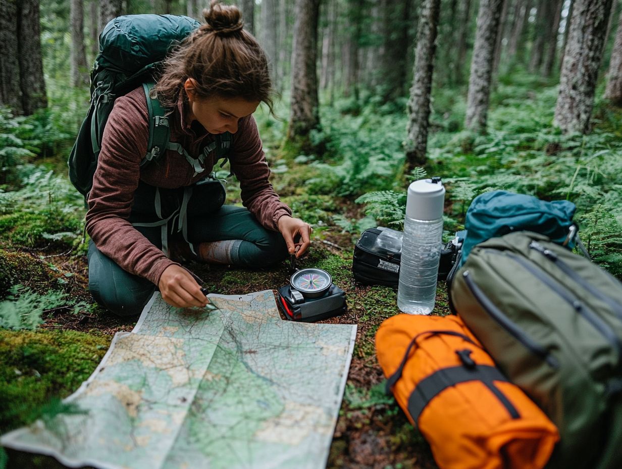 Using Hiking Gear for Navigation