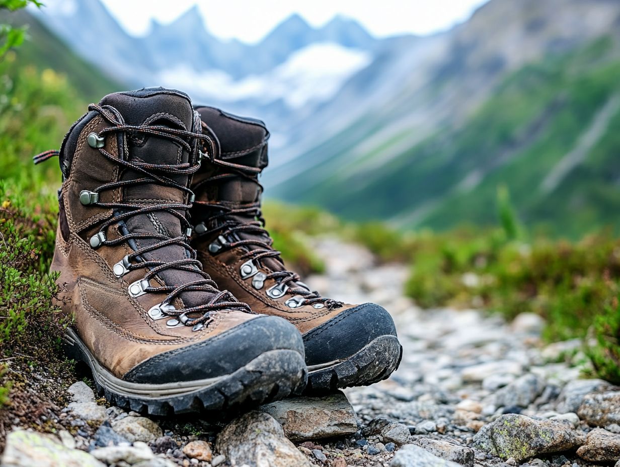 Infographic on maintenance tips for hiking boots