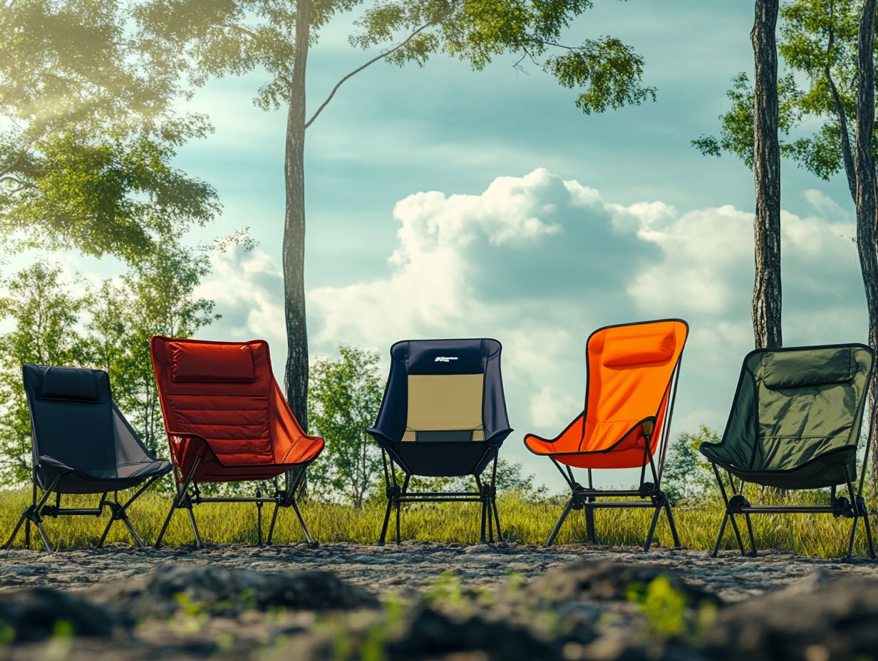 Image showcasing the best portable camping chairs of 2024.