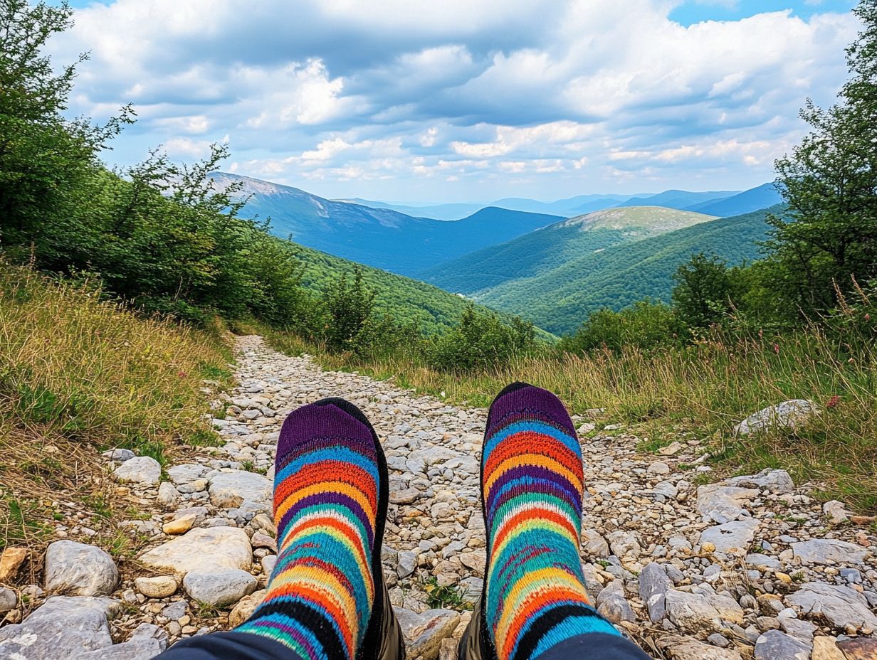 Infographic on Maintaining Hiking Socks for Longevity