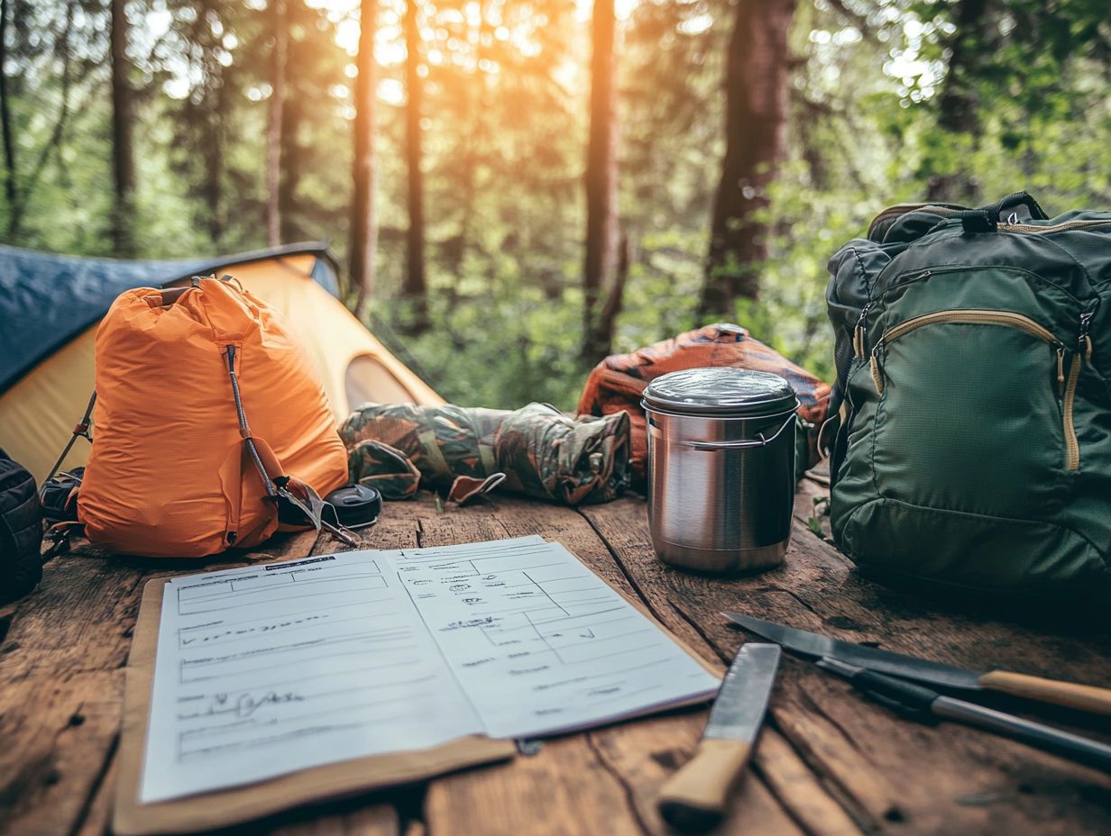 How Can You Pack Efficiently for Your Camping Trip?