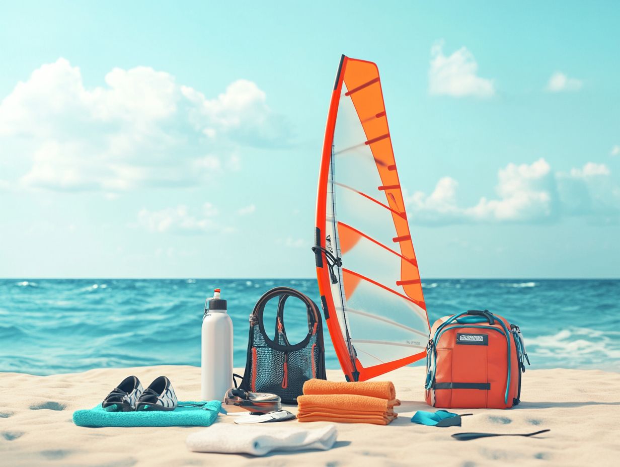 Image depicting a windsurfing wetsuit essential for safety