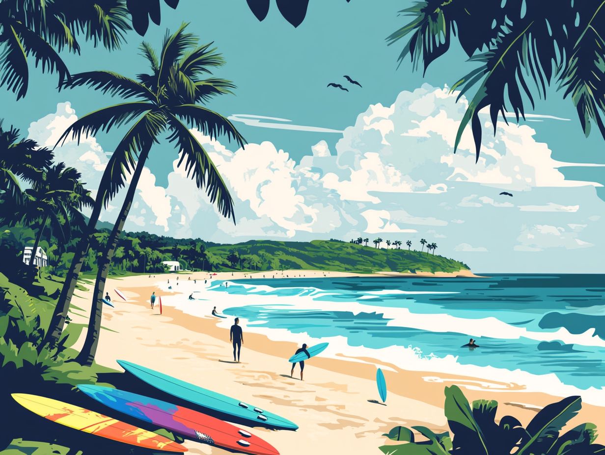 Image showcasing key takeaways from top surfing destinations