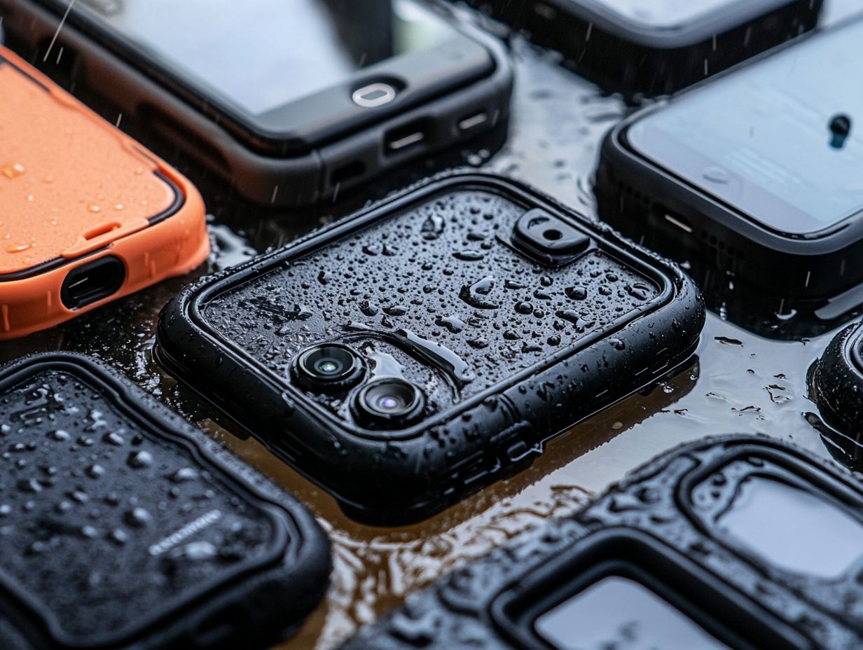 Ghostek Nautical Waterproof Case protecting a phone during water activities