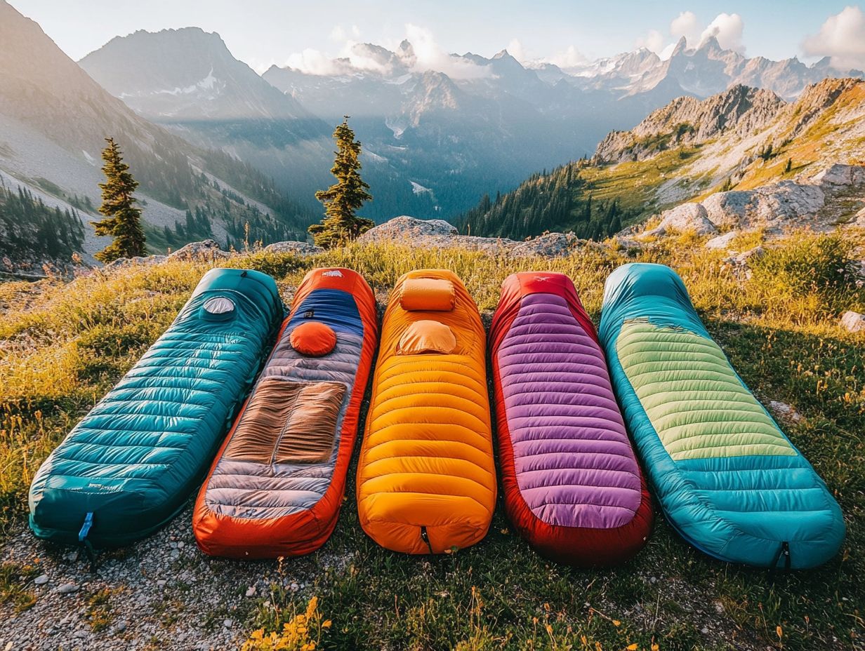 What are the top 5 lightweight sleeping bags for hikers?