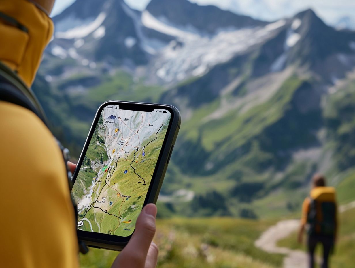 Image displaying key takeaways from hiking apps for 2024.