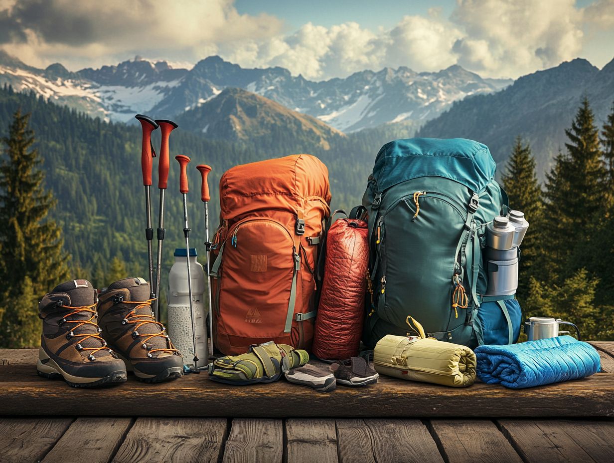 Infographic of Key Takeaways for Top Hiking Gear Brands