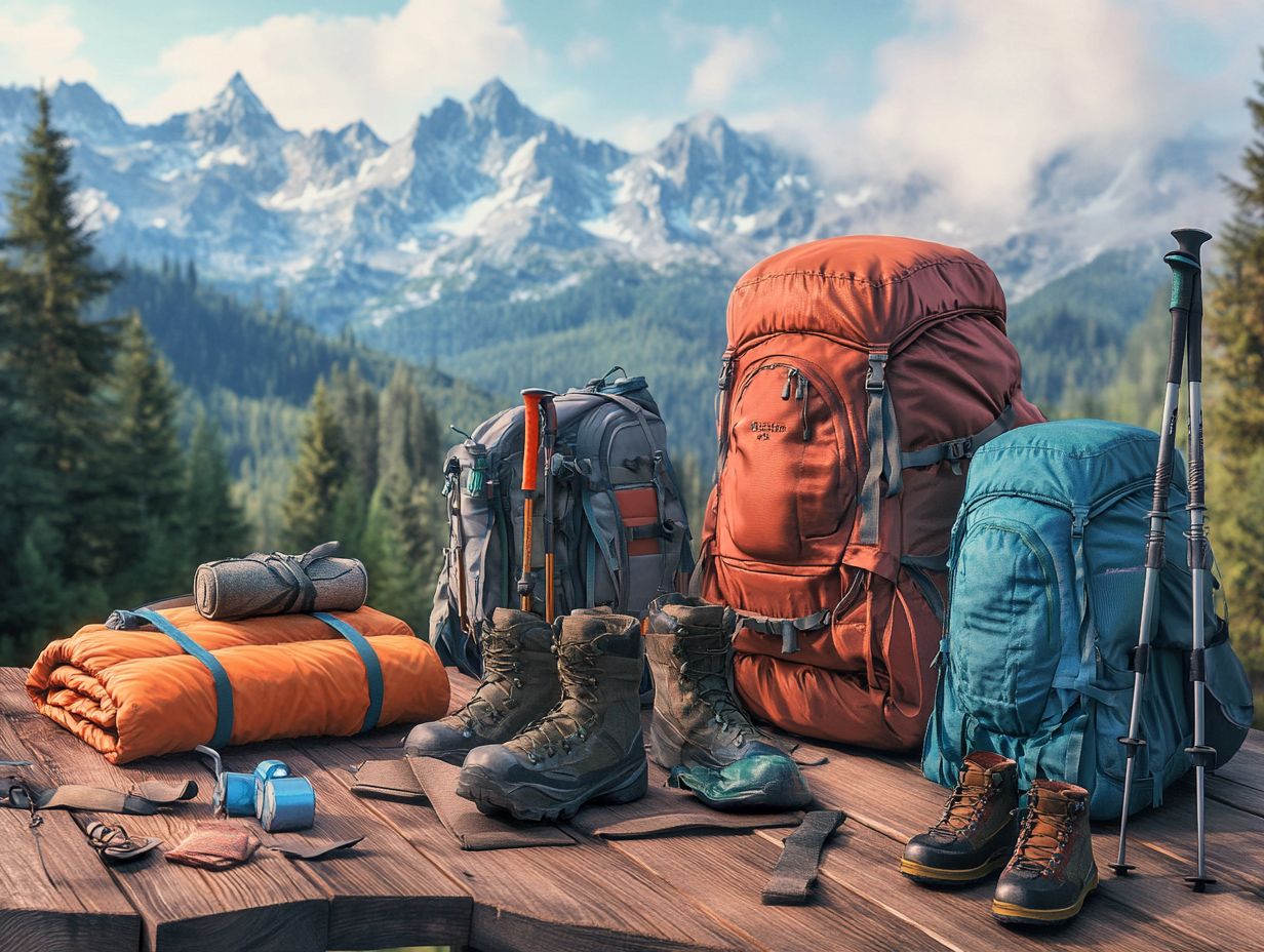 Image showing frequently asked questions about hiking gear