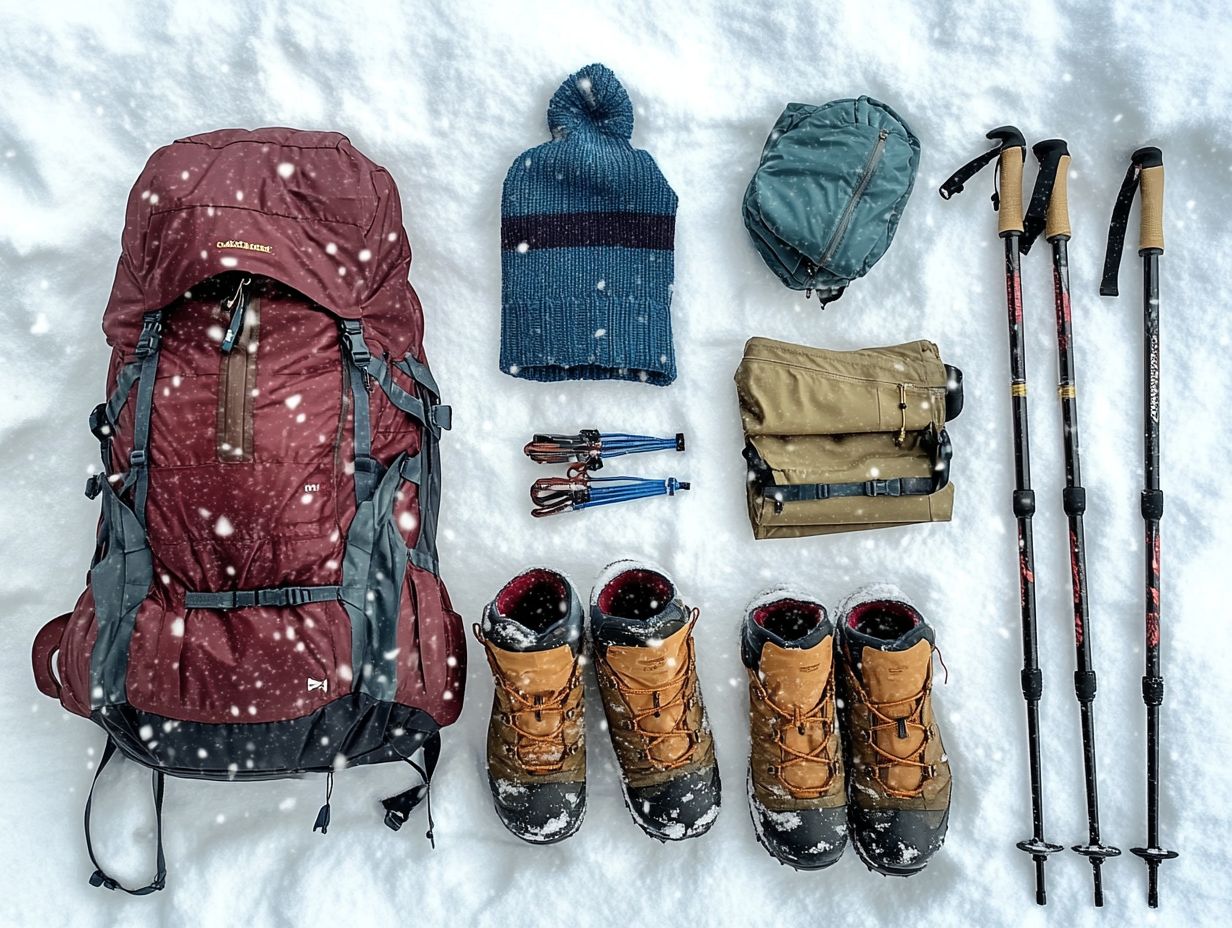 Protect your skin with sunscreen and lip balm during winter hikes