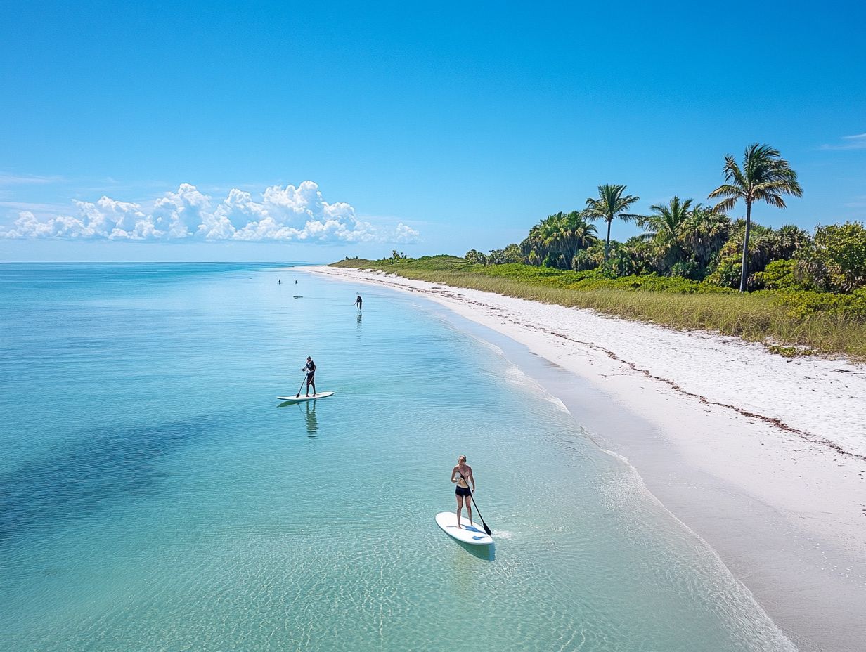 An overview of the best paddleboarding beaches in Florida