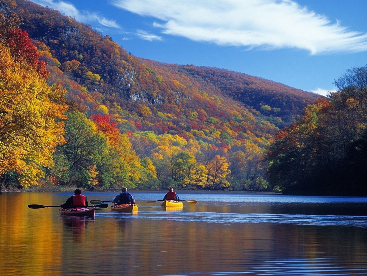 Infographic of Kayaking Locations in New York