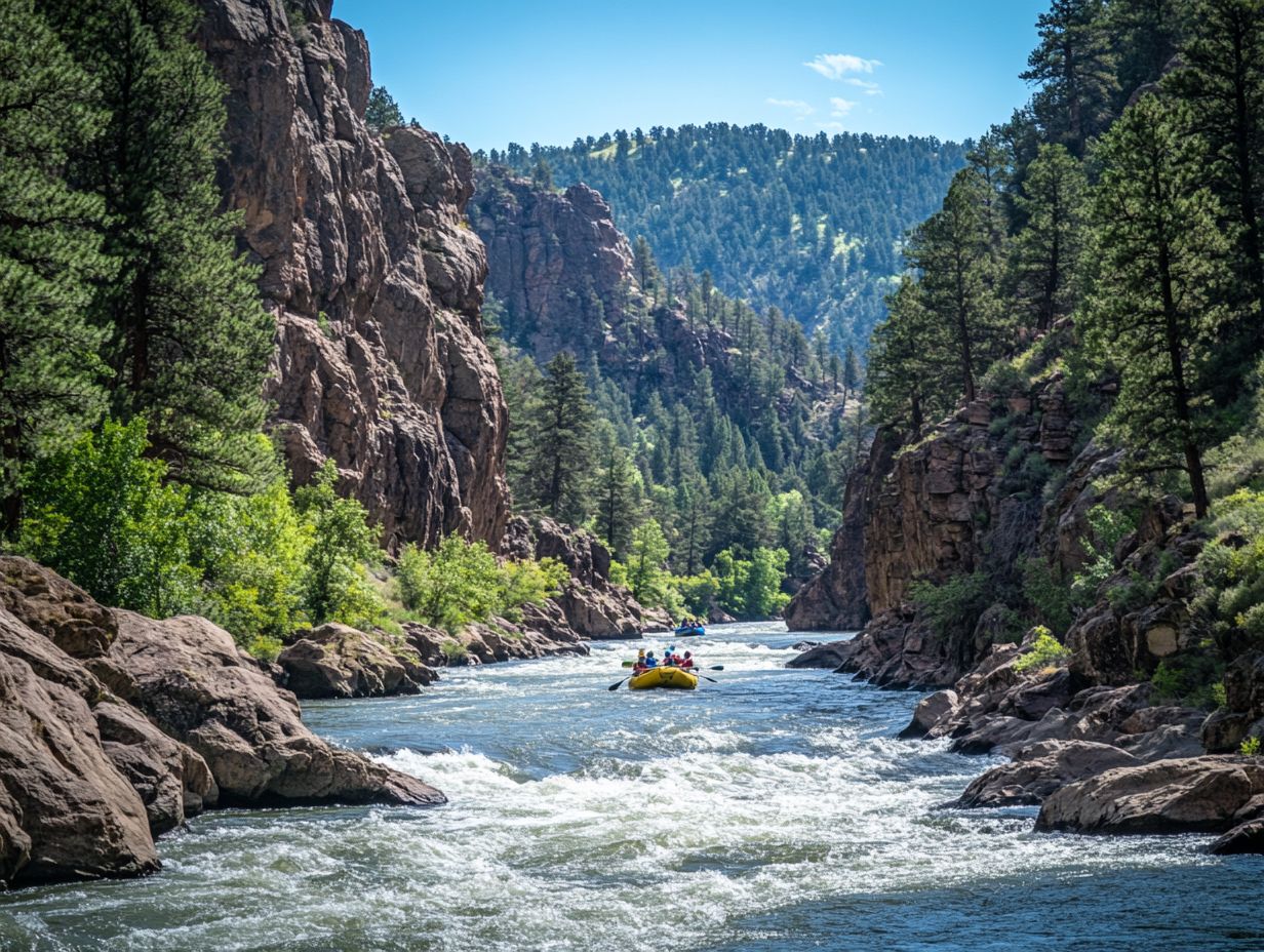 Exciting whitewater rafting experience in Colorado with Clear Creek Rafting Co.