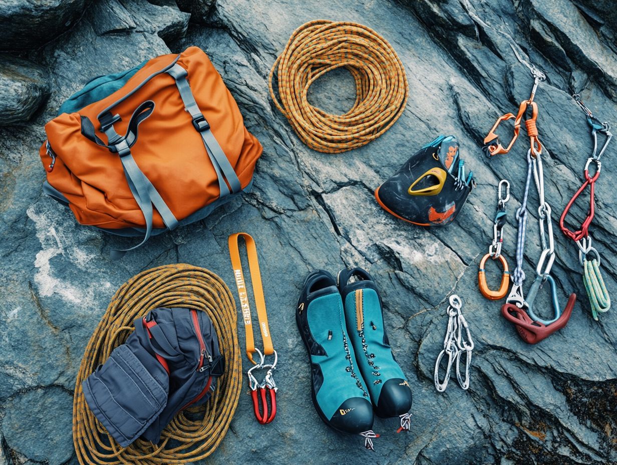 Image showing frequently asked questions about climbing accessories