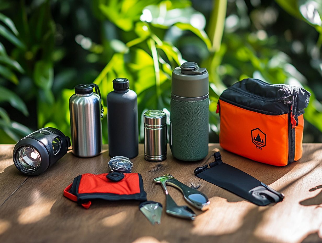 What are the 5 must-have survival gear items for campers?