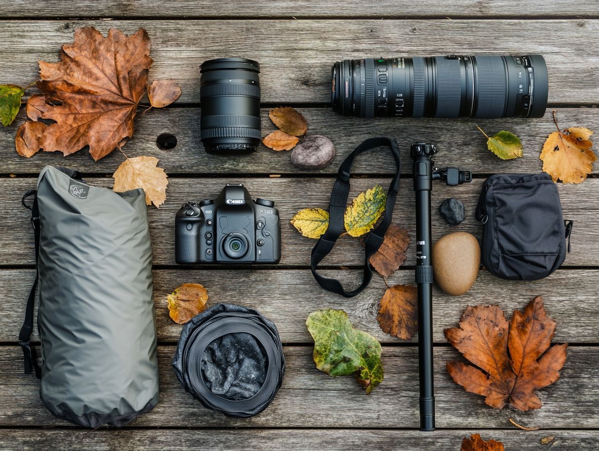 A visual guide to the top 5 unique accessories for outdoor photography.