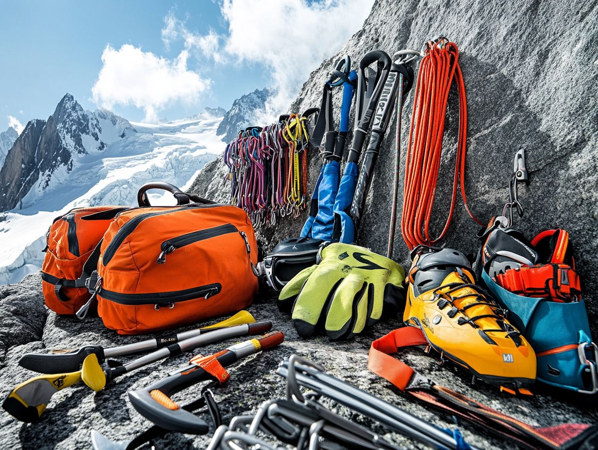 What are the essential items for extreme climbing conditions?