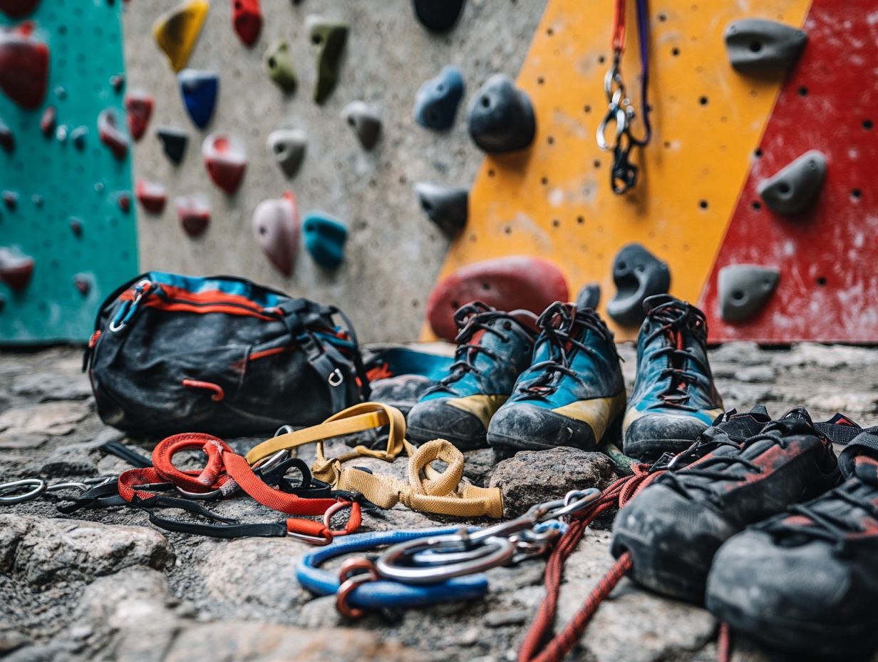 Image showing frequently asked questions about climbing gear.