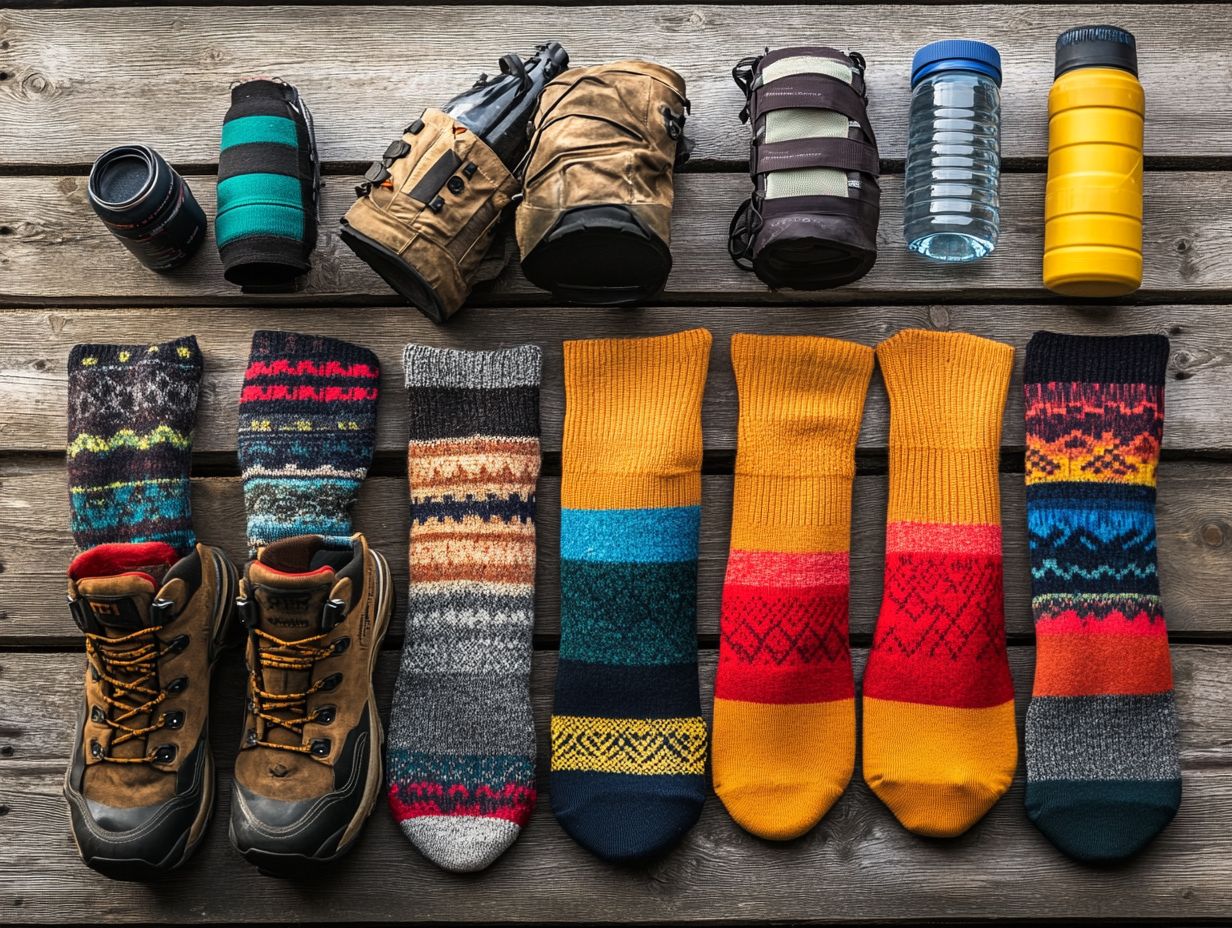 What type of material is best for outdoor activity socks?