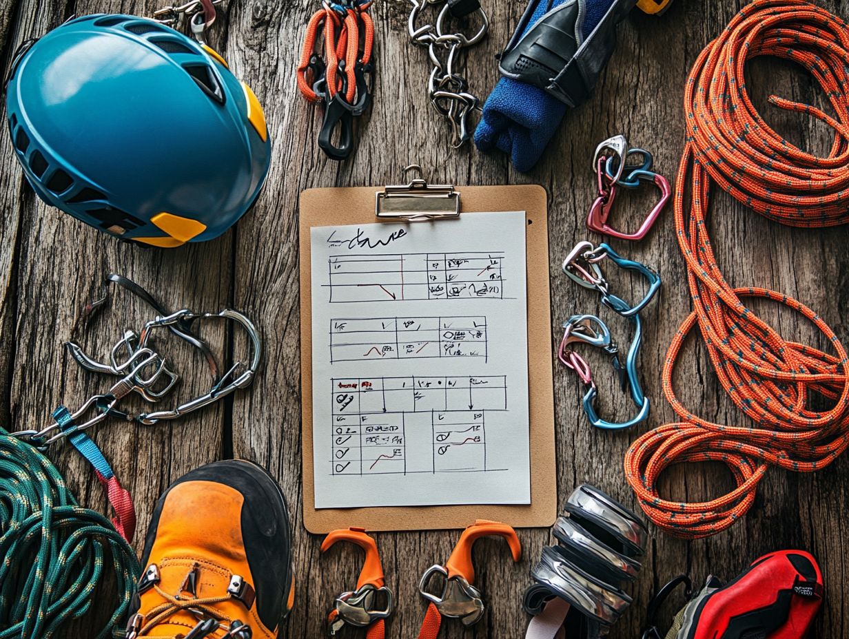 What Should Be Included in a Personal Climbing Gear Checklist?