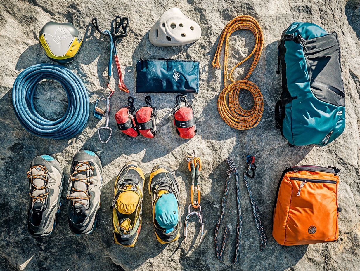 What is considered essential climbing gear?