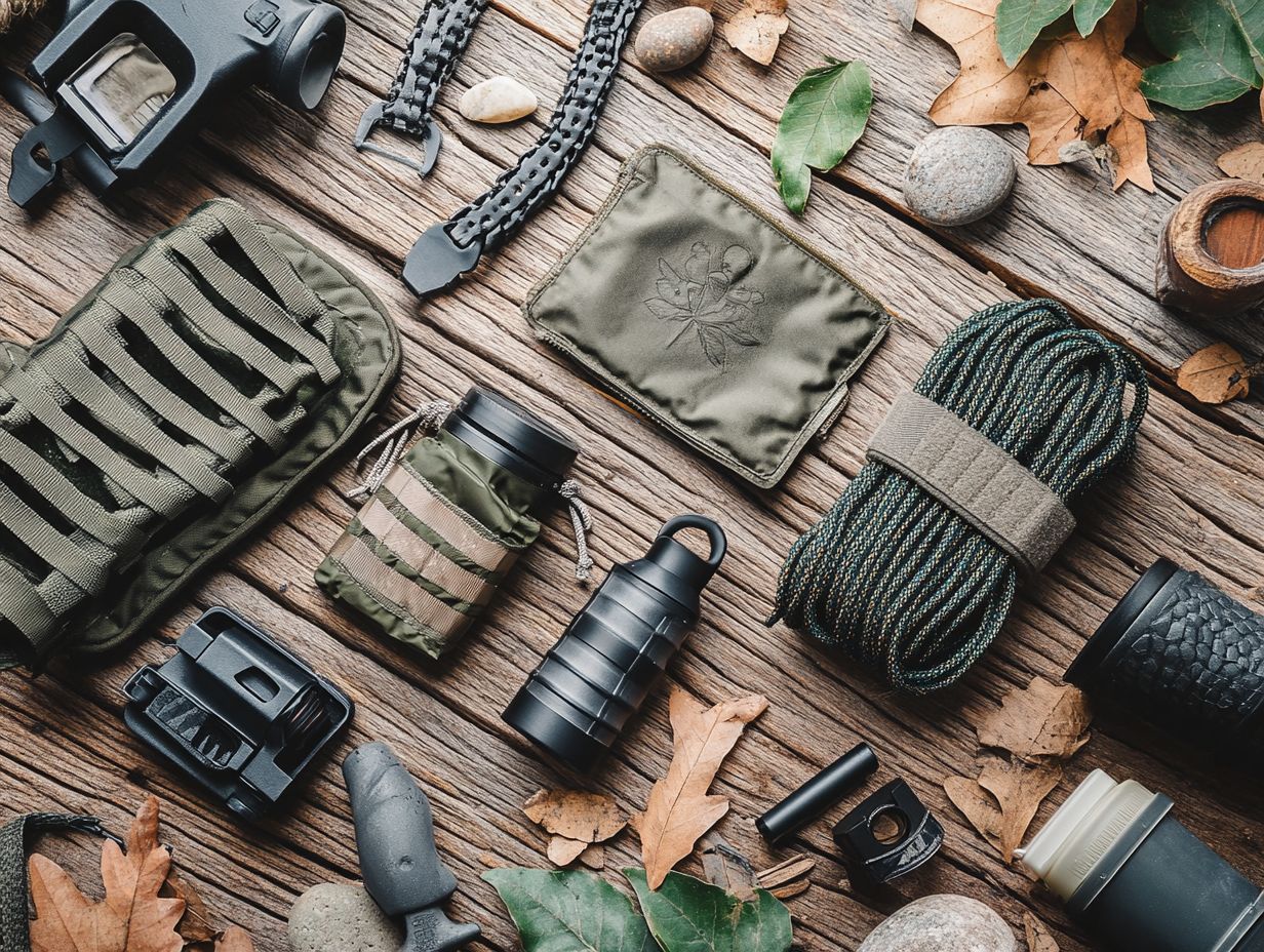 Image depicting frequently asked questions about DIY survival gear.